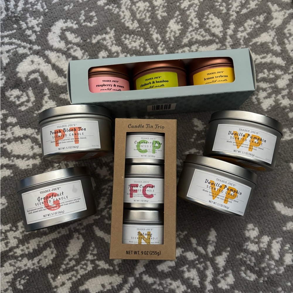 Trader Joe's Scented Candle Tin Set